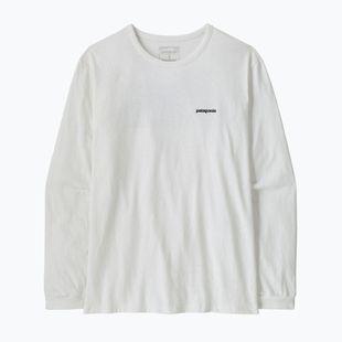 Longsleeve damski Patagonia P-6 Logo Responsibili-Tee LS fiber white