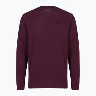 Longsleeve męski Patagonia P-6 Logo Responsibili berry fig