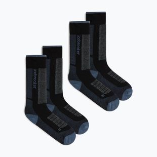 Skarpety narciarskie damskie Icebreaker Merino Ski+ Medium OTC 2 Pack black/dawn/graphite