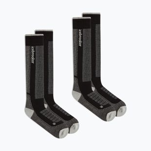 Skarpety narciarskie męskie Icebreaker Merino Ski+ Medium OTC 2 Pack black/ether/graphite