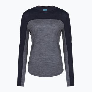 Longsleeve damski icebreaker Merino 125 Cool-Lite Sphere Tee CB midnnavy hthr/midnnavy/cb