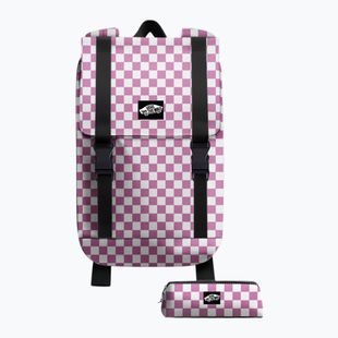 Plecak miejski Vans Utility 18 l checkerboard pink fizz
