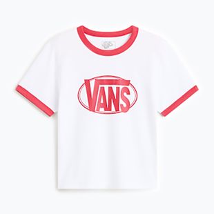 Koszulka damska Vans Center Chest Ringer Tee white