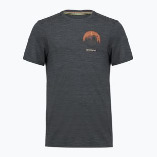 Koszulka męska Smartwool Lunar Bear Active SS Graphic Tee charcoal heather