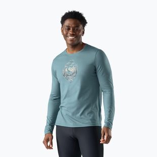 Longsleeve męski Smartwool Wander Valley Active Long Sleeve Graphic Tee dusty tea