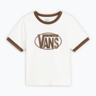 Koszulka damska Vans Center Chest Ringer Tee egret