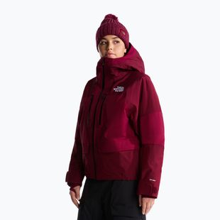 Kurtka narciarska damska The North Face Powstar burgundy crush