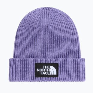 Czapka zimowa The North Face Logo Box Cuffed grounded plum