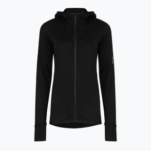 Bluza trekkingowa damska Icebreaker Merino 300 Realfleece Descender Zip Hoodie black