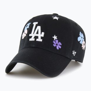 Czapka z daszkiem 47 Brand MLB Los Angeles Dodgers Flora CLEAN UP black