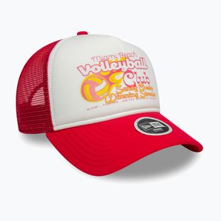 Czapka z daszkiem New Era Foam Trucker bright pink
