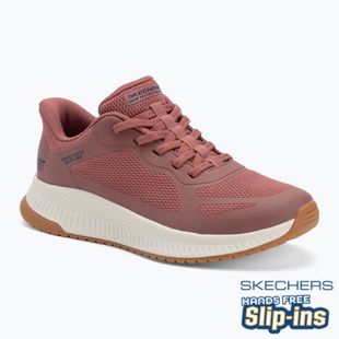 Buty damskie SKECHERS Bobs Squad 4 Staple Look rose