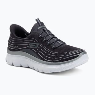 Buty damskie SKECHERS Summits Plus Soft Luster charcoal/silver