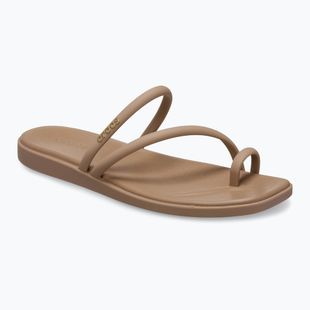 Klapki damskie Crocs Miami Toe Loop Sandal milk chocolate