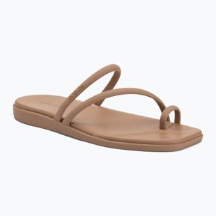 Klapki damskie Crocs Miami Toe Loop Sandal milk chocolate