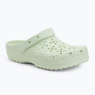 Klapki Crocs Classic Floral Cutout Clog jade tint
