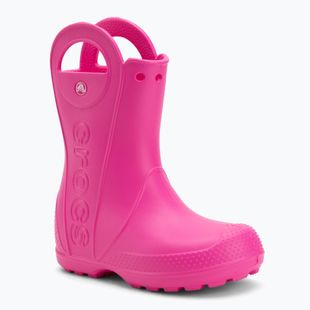 Kalosze dziecięce Crocs Handle It Rain Boot Kids pink crush