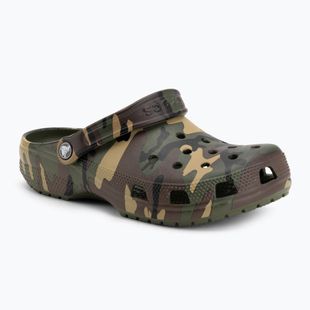 Klapki Crocs Classic Camouflage army green/multi