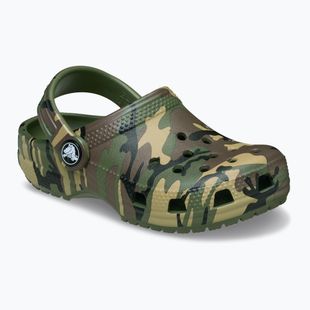 Klapki dziecięce Crocs Classic Camouflage Toddler army green/multi