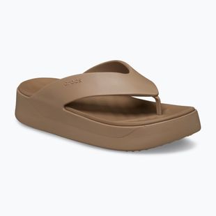 Japonki damskie Crocs Gateway Platform milk chocolate