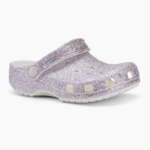 Klapki dziecięce Crocs Classic Fantasy Glitter white