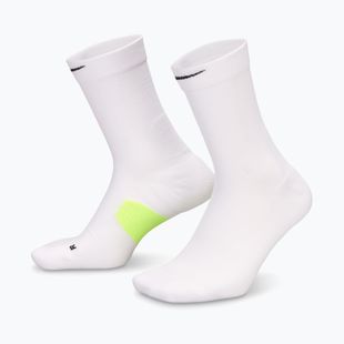 Skarpety Nike Running Midweight Crew white/volt/black