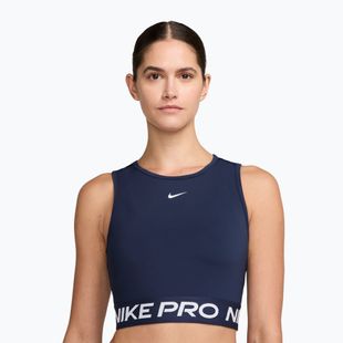 Top treningowy damski Nike Pro Dri-Fit midnight navy/white