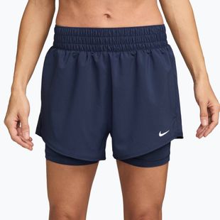 Spodenki damskie Nike One Dri-Fit High-Waisted 3" 2In1 midnight navy