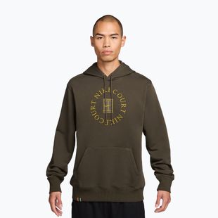 Bluza tenisowa męska Nike Court Dri-Fit Heritage French Terry Hoodie dark hazel/saffron quartz