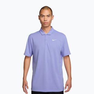 Koszulka tenisowa męska Nike Court Dri-Fit Polo Solid light thistle/white