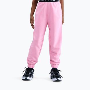 Spodnie dziecięce Nike Pro Fleece Dri-Fit med soft pink/med soft pink/black/white