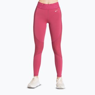 Legginsy treningowe damskie Nike Pro High-Waisted sweet beet/white