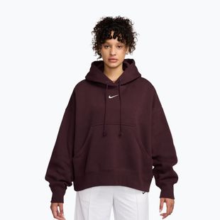Bluza damska Nike Sportswear Phoenix Fleece Oversized burgundy crush/sail