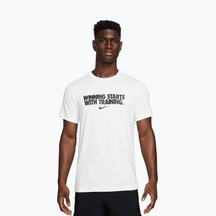 Koszulka męska Nike Dri-Fit Winning white/black