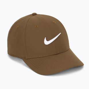 Czapka z daszkiem Nike Dri-FIT Club mosswood brown/white