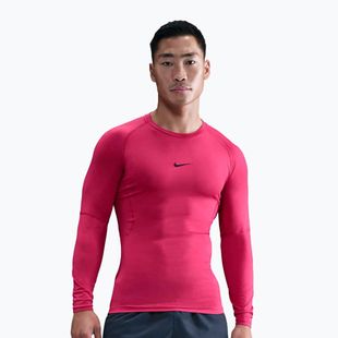 Longsleeve treningowy męski Nike Pro Dri-Fit Tight Fitness rush pink/black