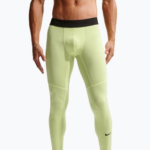 Legginsy treningowe męskie Nike Pro Dri-Fit Tight Fitness light liquid lime/black