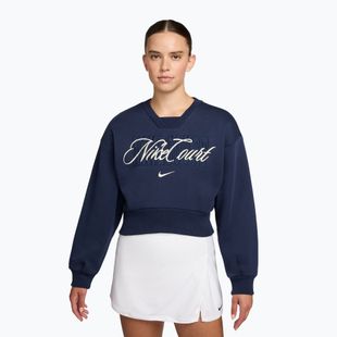Bluza damska Nike Court Collection French Terry Crew Neck midnight navy/sail