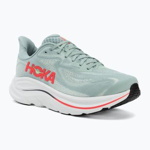 Buty do biegania męskie HOKA Clifton 10 Wide sage/neon flame