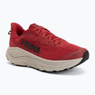 Buty do biegania męskie HOKA Challenger 8 red agate/river rock grey