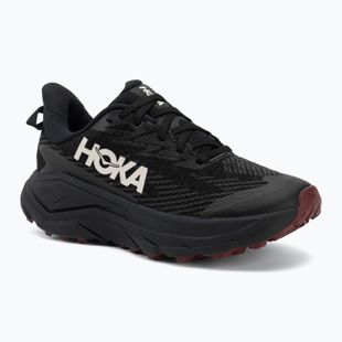 Buty do biegania damskie HOKA Challenger 8 GTX black/varsity burgundy