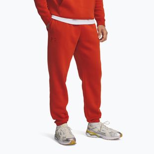 Spodnie treningowe męskie Under Armour Essential Fleece Joggers surplus orange/surplus orange