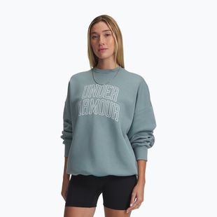 Bluza damska Under Armour Rival Fleece Varsity Crew serpentine/white