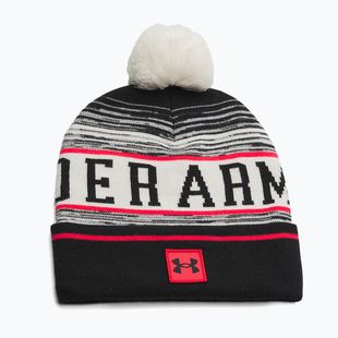 Czapka zimowa męska Under Armour Halftime Pom Beanie stone/racer red/black