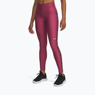 Legginsy damskie Under Armour Tech Wordmark Tape fuchsia dusk/black/white
