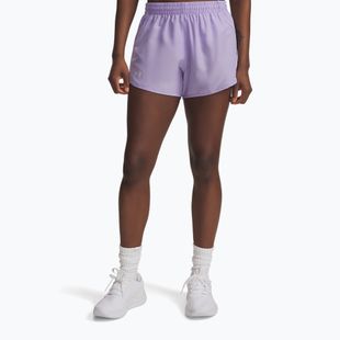 Spodenki do biegania damskie Under Armour Fly By 3" transparent/transparent/reflective