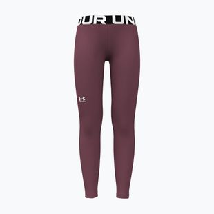 Legginsy treningowe dziecięce Under Armour HeatGear fuchsia dusk