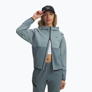 Bluza damska Under Armour Unstoppable Fleece HZ serpentine/jasper blue/black
