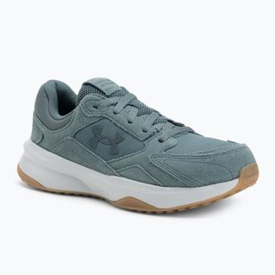 Buty treningowe meskie Under Armour Edge Suede jasper blue/halo gray/jasper blue