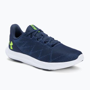 Buty do biegania męskie Under Armour Charged Speed Swift washed navy/black/high vis yellow